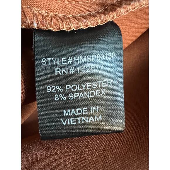 Haute Monde brown suede look pleated skirt  Size M - Picture 5 of 5